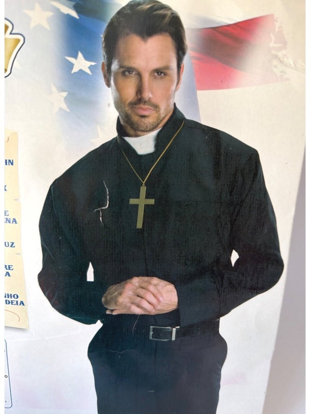 Priest Men Costume Rubies Halloween Cosplay Set Size OS Adult Standard